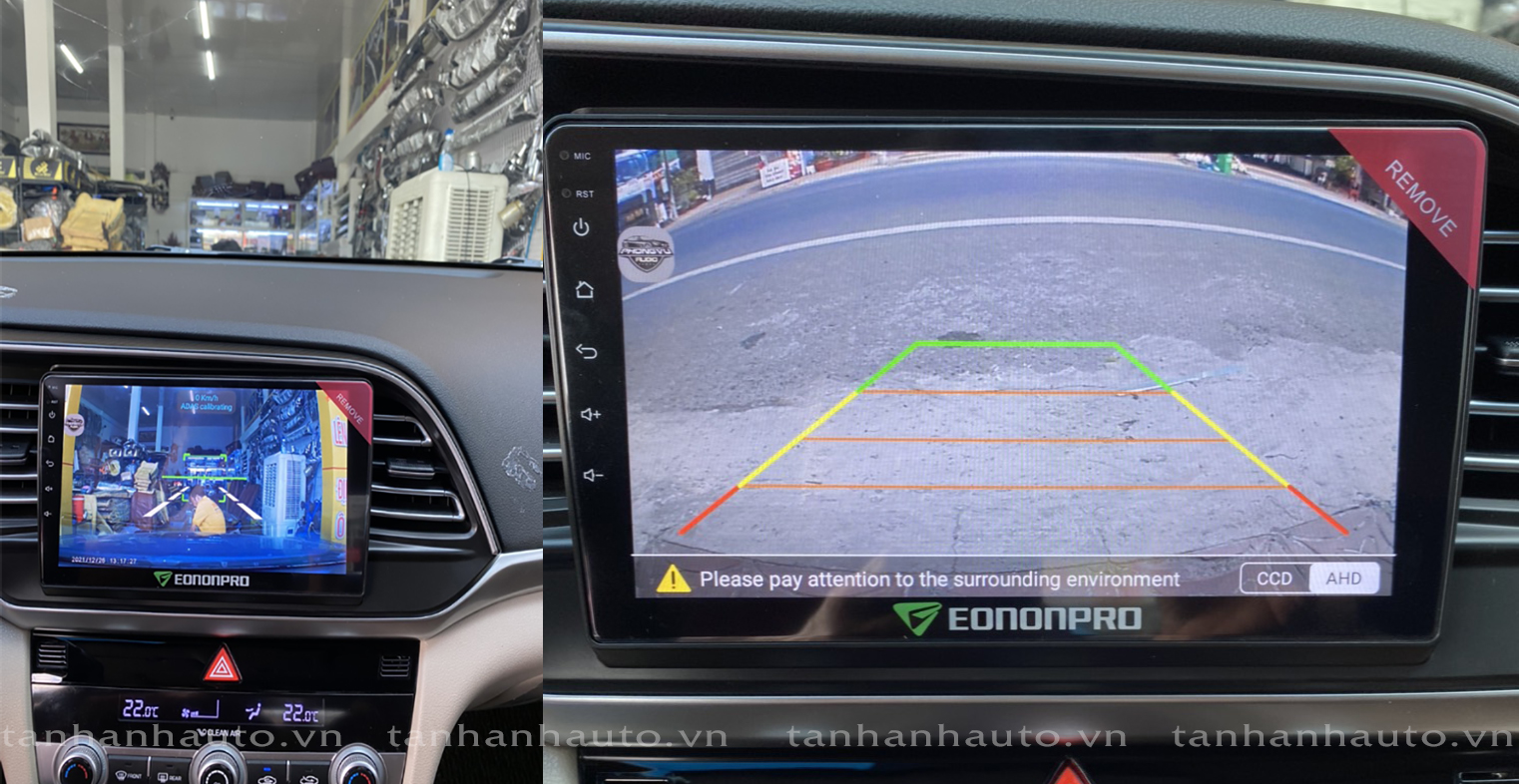 Màn hình Ô tô theo Huynhdai Elantra 2019 gan man hinh xe hoi tai Tan Hanh Auto Ca Mau